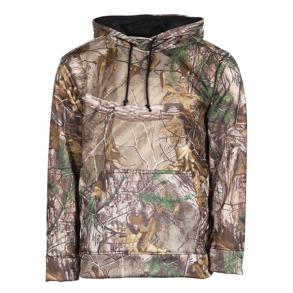 Realtree NWOT Men's Edge Performance Hoodie Camo Brown Xtra Print Size XXL